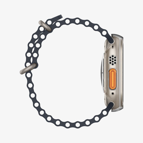 ACS05458 - Apple Watch Ultra (Apple Watch (49mm)) Case Thin Fit in black showing the front